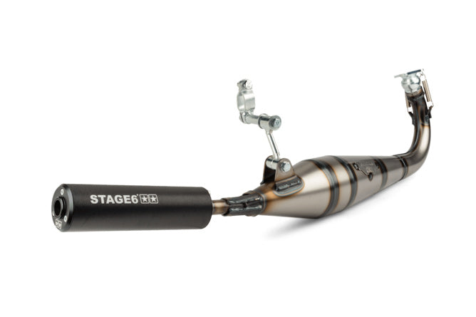 S6-9117401/BK Stage6 StreetRace Exhaust Peugeot 103 SP Black