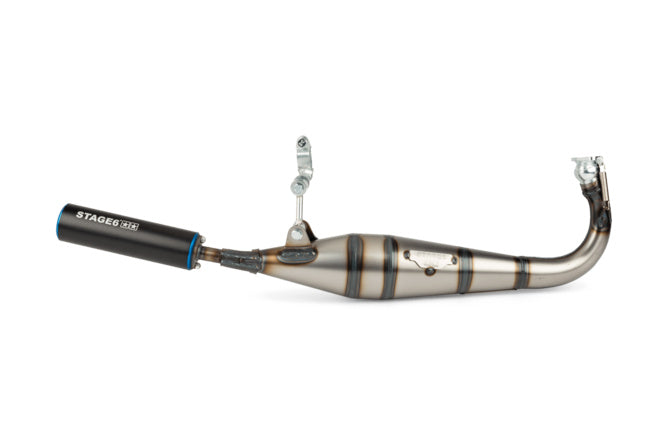 S6-9117401/BL Scarico Stage6 StreetRace Peugeot 103 SP Blu / Nero - Billaricambi SRLS