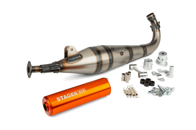 S6-9117401/OR Stage6 StreetRace Exhaust Peugeot 103 SP Orange