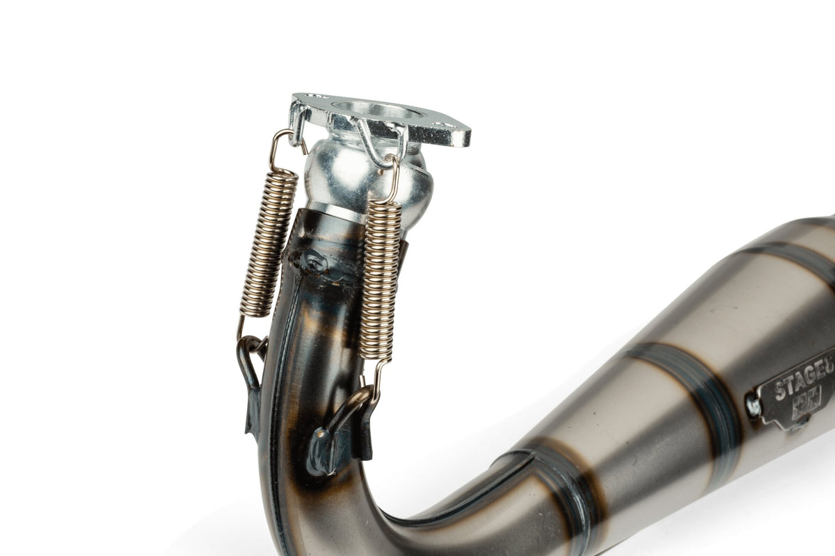 S6-9117402/BO Stage6 StreetRace Exhaust Peugeot 103 SPX Orange / Black
