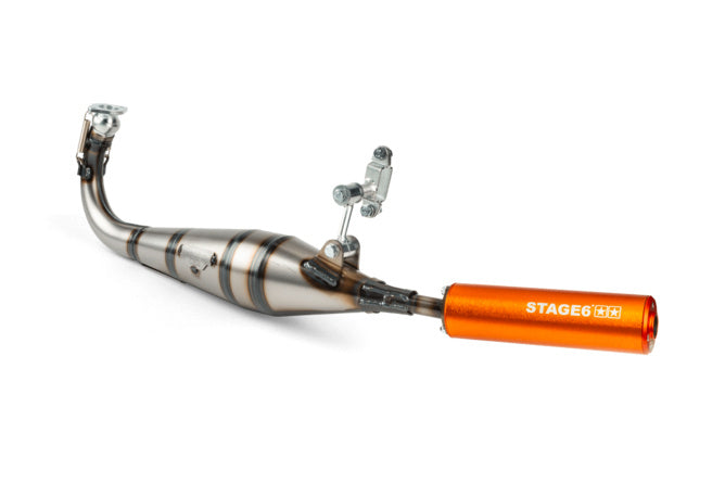 S6-9117402/OR Scarico Stage6 StreetRace Peugeot 103 SPX Arancione - Billaricambi SRLS
