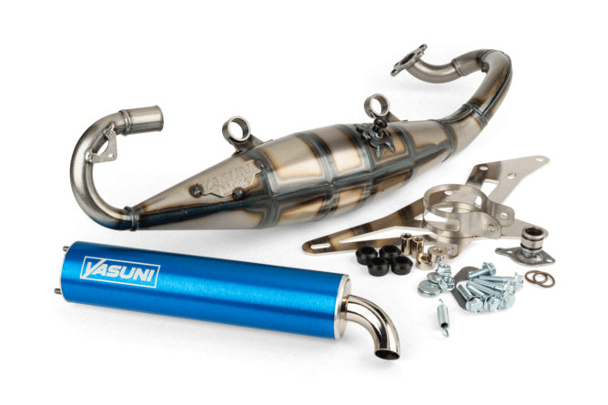 YAS225A Scarico Yasuni R Peugeot liegend / Morini Blu