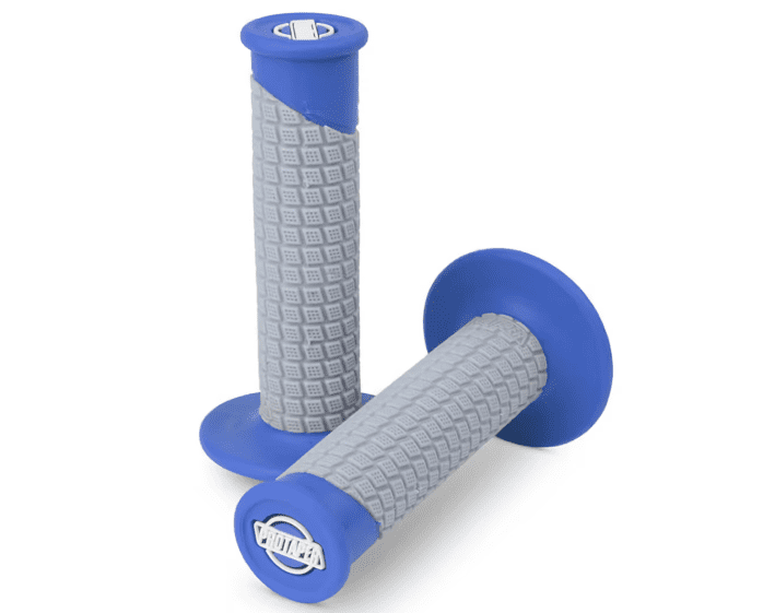 021679 clamp on pillow top grips for offroad blue/grey