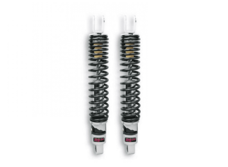 4613171 pair of Malossi rear shock absorbers MBK Skycruiser 125 ie 4t lc euro 3 wheelbase 345 mm