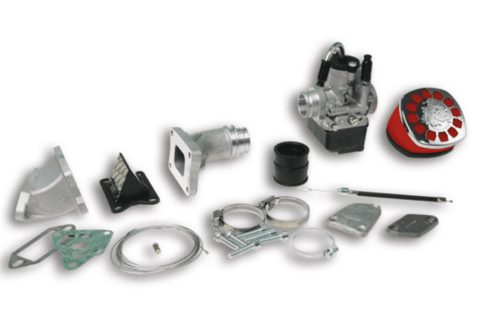 1616561 carburetor kit malossi mhr phbl 25 b vespa et3 primavera 125 2t reed valve to cylinder -