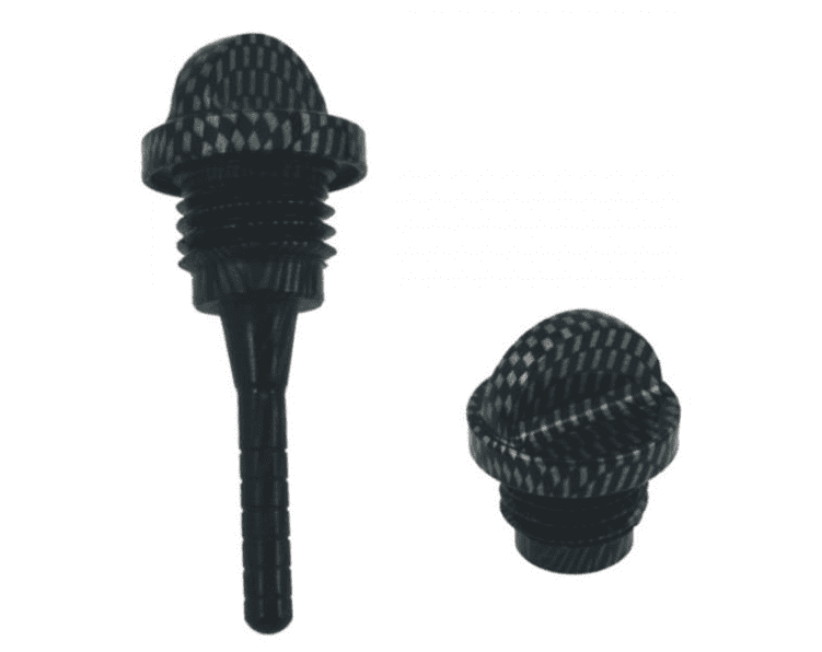 77171301 pair of carbon look oil caps t-max