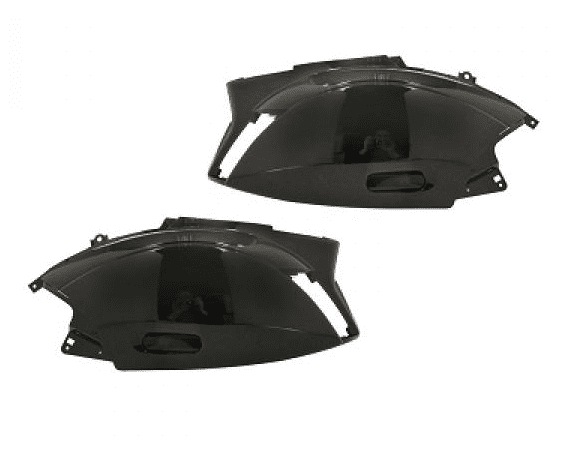 366340e engine fairing right + left black metal piaggio zip 50 100 2t sp lc base ac 4t 2001-14
