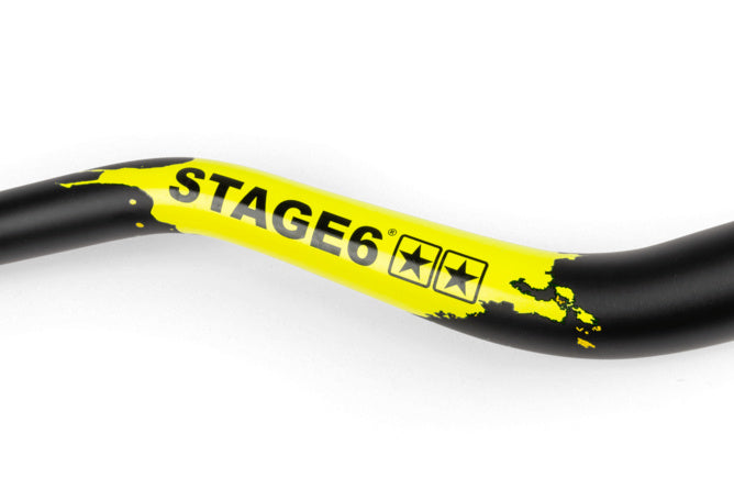 S6-197016/GO Manubrio motocross 28mm Stage6 Nero / Giallo