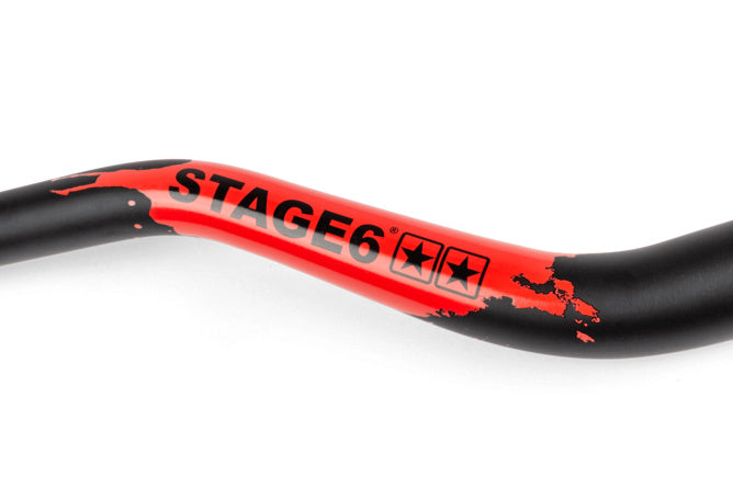 S6-197016/RE Manubrio motocross 28mm Stage6 Nero / Rosso