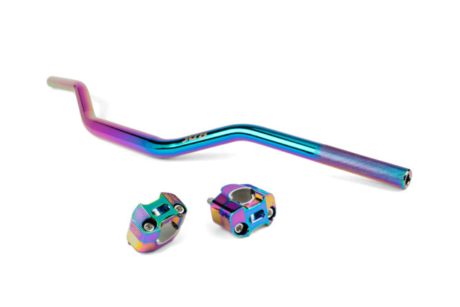 STR-003.63/NC Manubrio + morsetti 28mm Str8 Neochrome