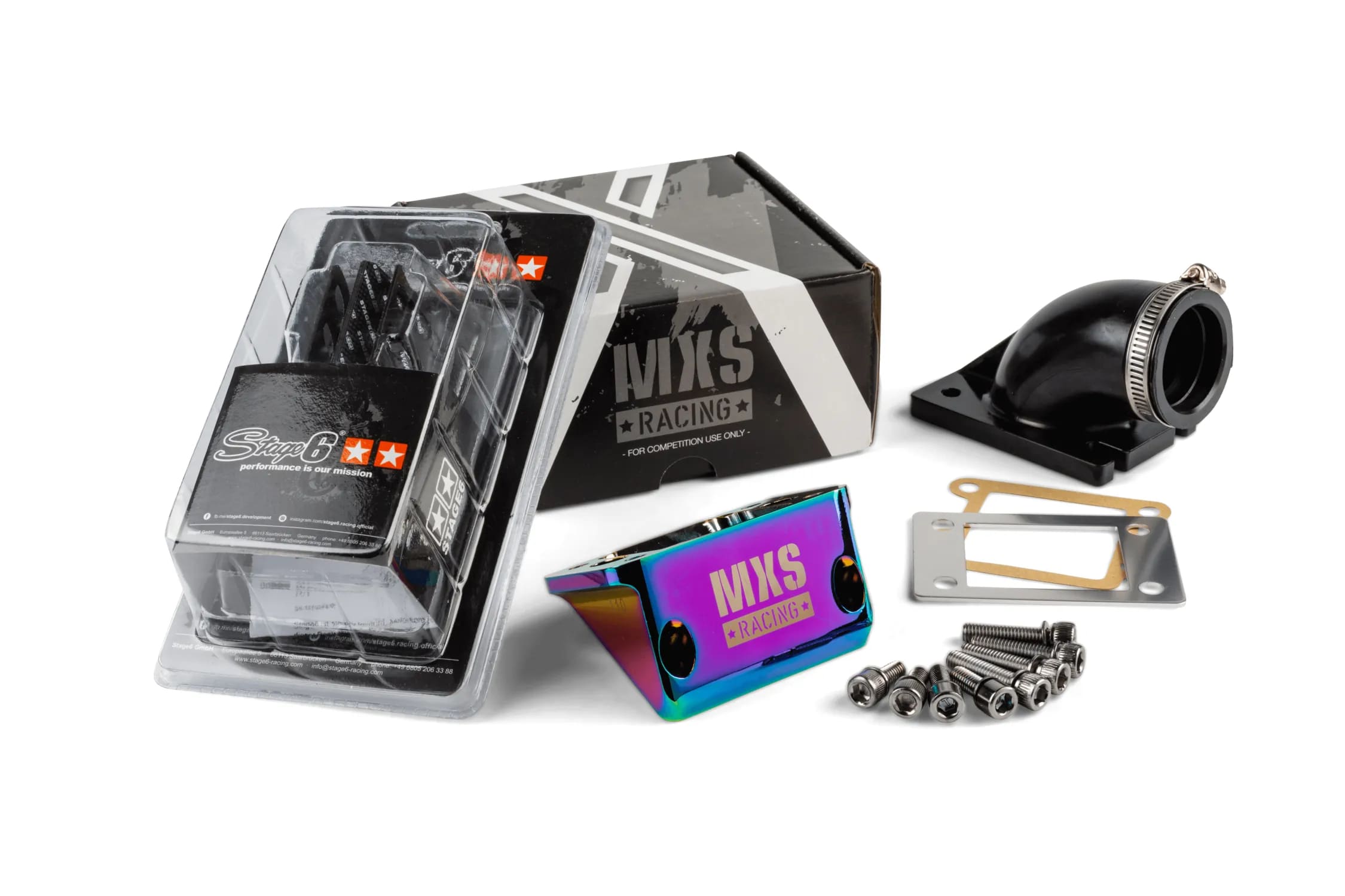 MXS-016 Kit Big Valve MXS Racing Neochrome + valvola Stage6 Viton® Minarelli verticale