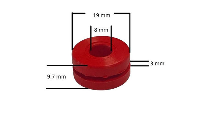 SP-41044 Gomma radiatore Derbi Senda rosso (x1)