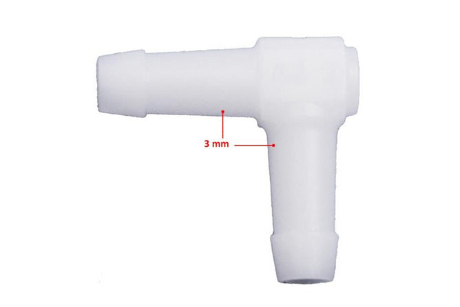 SP-84538 Raccordo tubo 90° - 3mm (x1)
