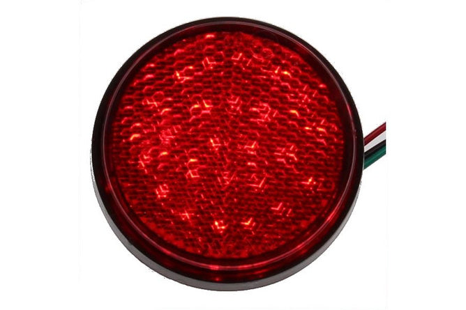 SP-93202 Catadiottro rotondo 58mm con LED rosso
