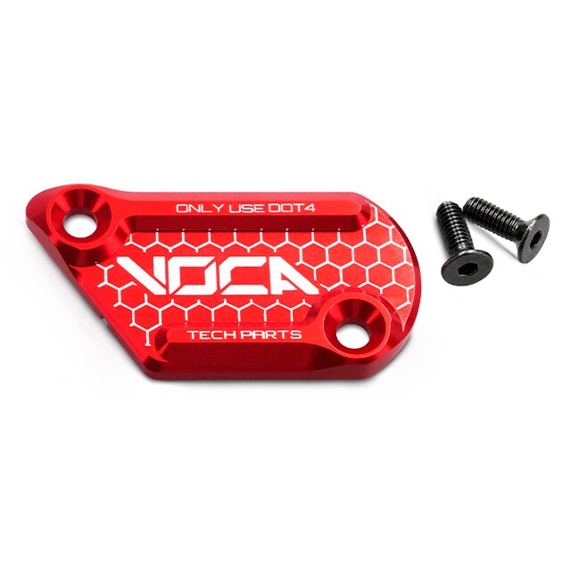 VCR-SD760.35002/RE Coperchio Pompa Freno Voca CNC Beta RR 50-125 2T/4T AJP Rosso
