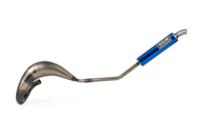 SCR-CR3811/BL Scarico SCR Corse Handmade Cross 50-70 Derbi blu