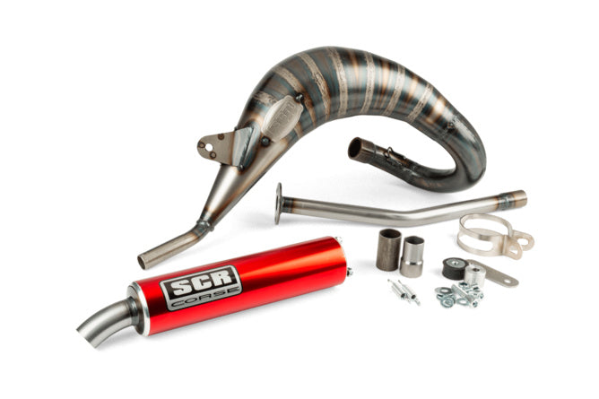 SCR-CR3813/RE Scarico SCR Corse Handmade Cross 50-70 Sherco 50 rosso