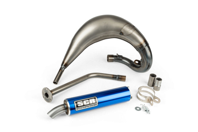 SCR-CR3852/BL Scarico SCR Corse Handmade Cross 50-70 Rieju MRT blu