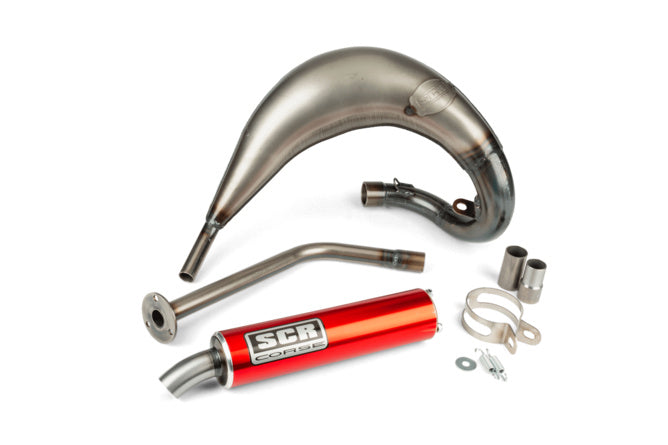 SCR-CR3852/RE Scarico SCR Corse Handmade Cross 50-70 Rieju MRT rosso