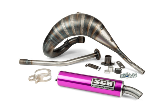 SCR-CRR3818/PU Scarico SCR Corse Racing Line Cross 70-80 Derbi viola