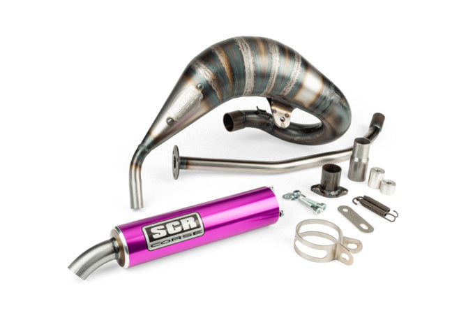 SCR-CRR3860/PU Scarico SCR Corse Racing Line Cross 70-80 Rieju MRT viola