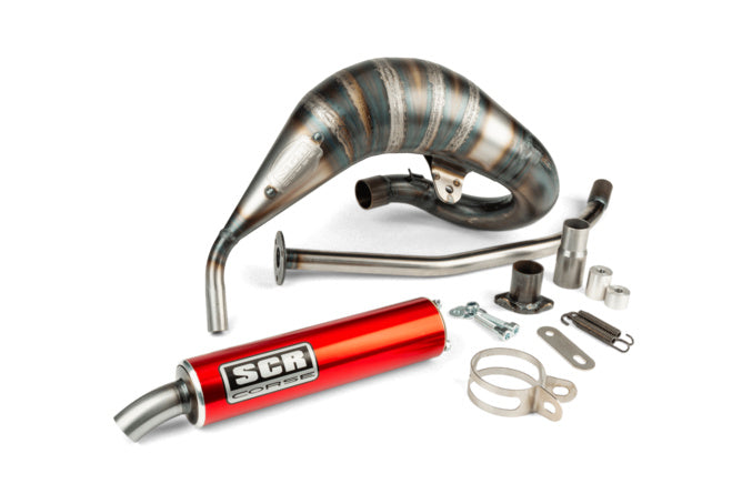 SCR-CRR3860/RE Scarico SCR Corse Racing Line Cross 70-80 Rieju MRT rosso