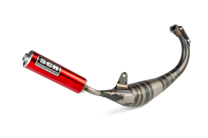 SCR-RSM3773/RE Scarico SCR Corse Racing Line 70-80 Derbi rosso