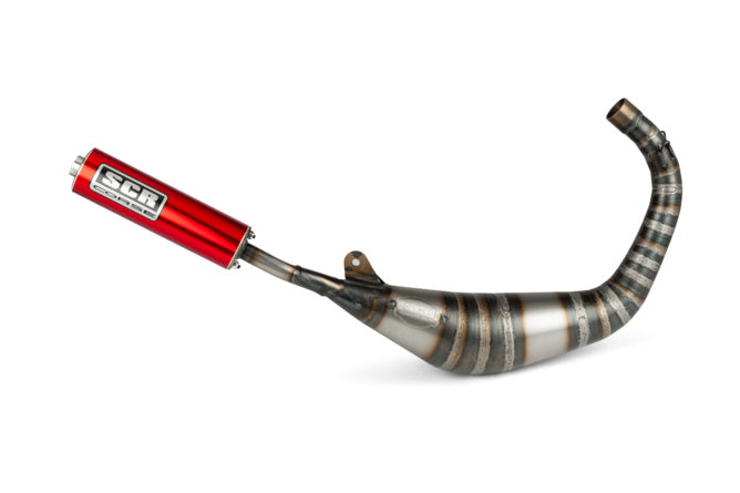 SCR-RSM3920/RE Scarico SCR Corse Racing Line 80-90 Derbi rosso