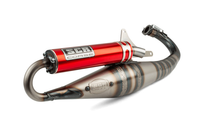 SCR-SC3796/RE Scarico SCR Corse Handmade 70 Piaggio rosso