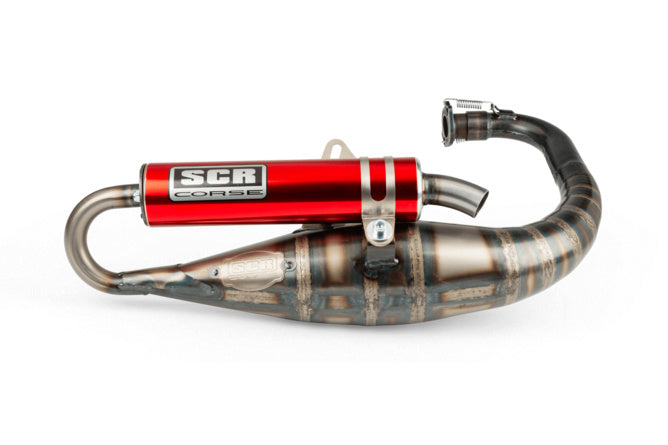SCR-SC3834/RE Scarico SCR Corse Handmade 70 Minarelli verticale rosso