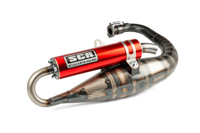 SCR-SC3834/RE Scarico SCR Corse Handmade 70 Minarelli verticale rosso
