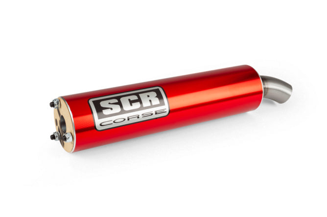 SCR-SIL300/RE Silenziatore SCR Corse Scooter rosso