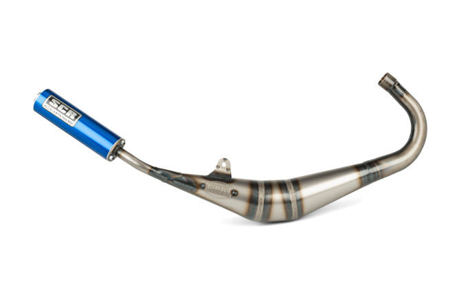 SCR-SM3789/BL Scarico SCR Corse Handmade 50-70 Derbi blu