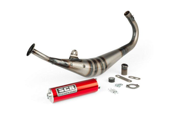 SCR-SM3789/RE Scarico SCR Corse Handmade 50-70 Derbi rosso