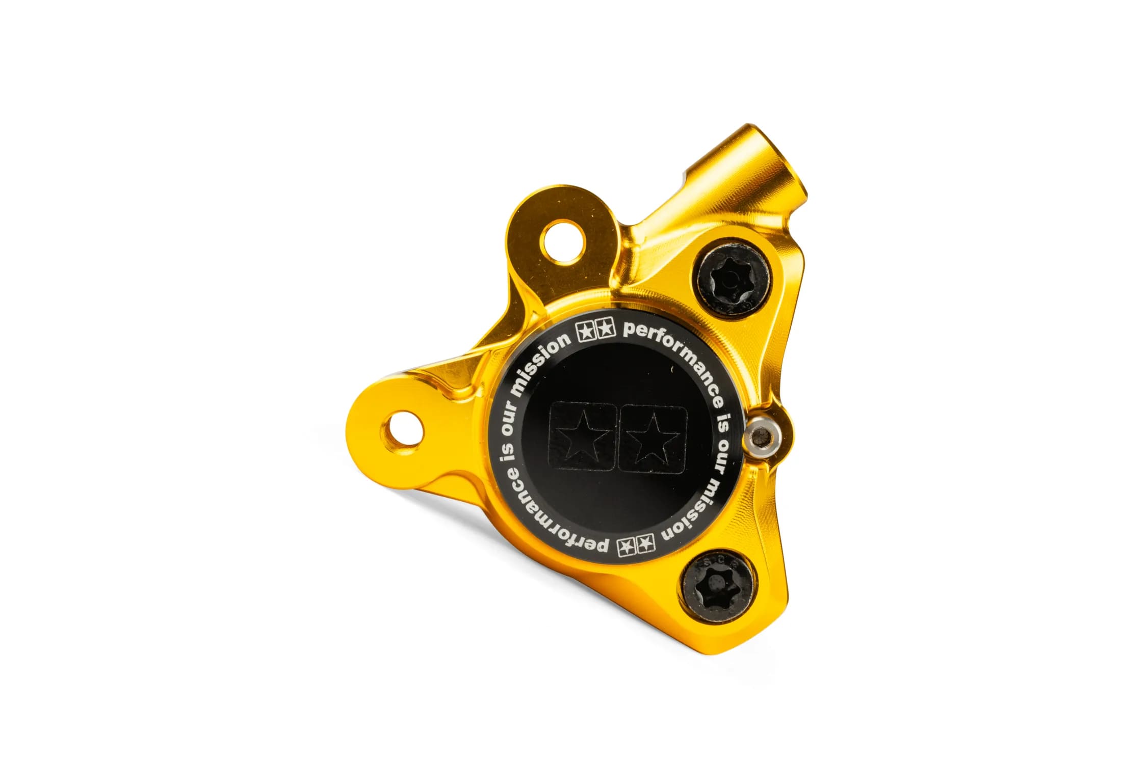 S6-1400381/YE Pinza freno anteriore alluminio CNC Stage6 Minarelli / Piaggio / Peugeot dorato