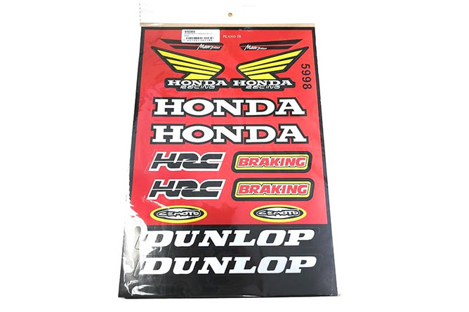 SP-95089 Foglio Adesivi Honda / Dunlop 33x22cm