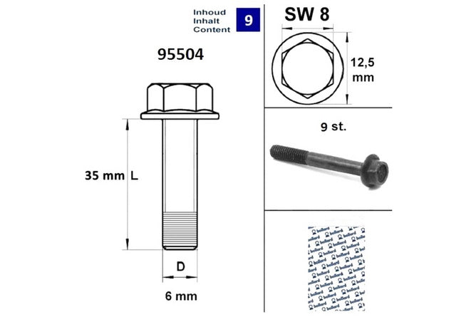 SP-95504 Kit Viti Coprivario GY6 Nero