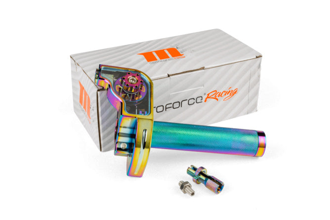 MF45.00016/NC Gas rapido MotoForce Racing alluminio CNC neocromato