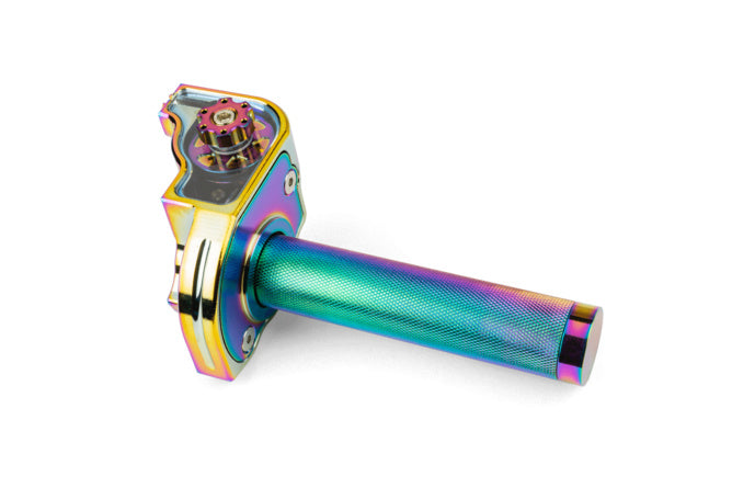 MF45.00016/NC Gas rapido MotoForce Racing alluminio CNC neocromato