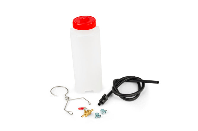 MF99.00138 Serbatoio supplementare da officina 1L con rubinetto, tubo flessibile + morsetti