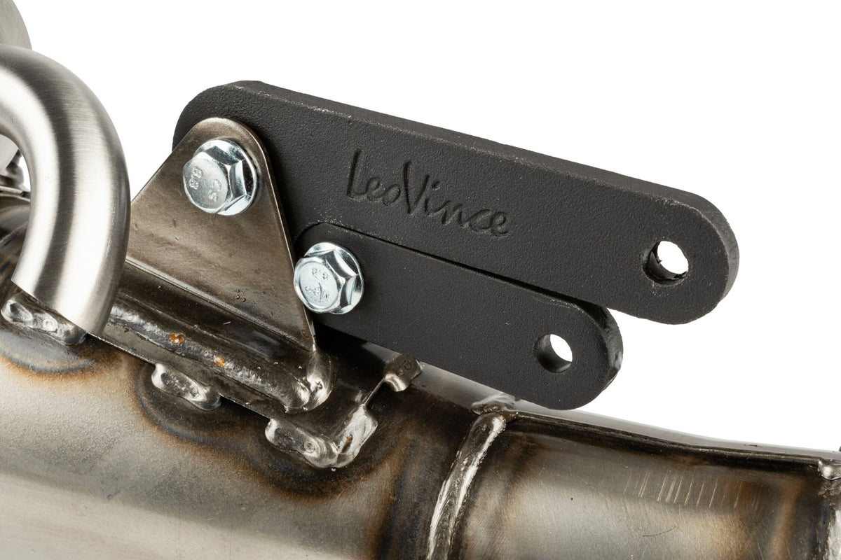 S4053B LeoVince HandMade TT Black Exhaust for Minarelli Vertical