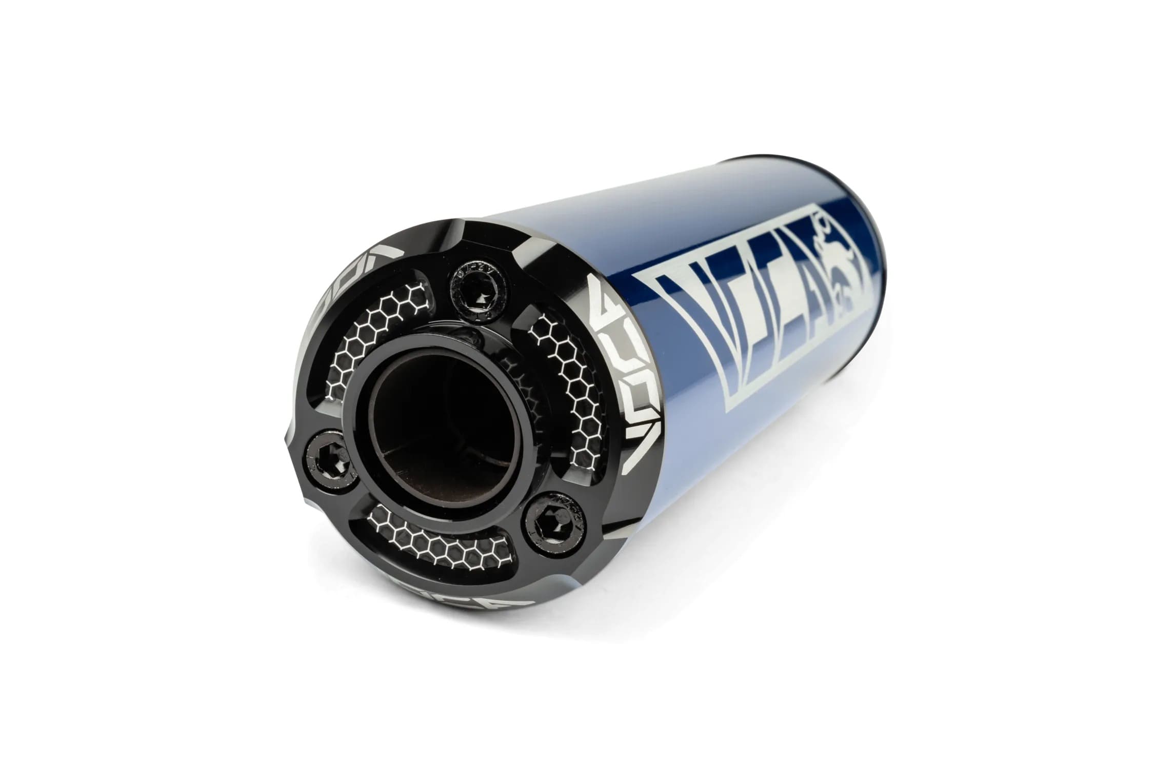 VCR-RD30400/BLBK Silenziatore Voca Alu CNC blu / nero