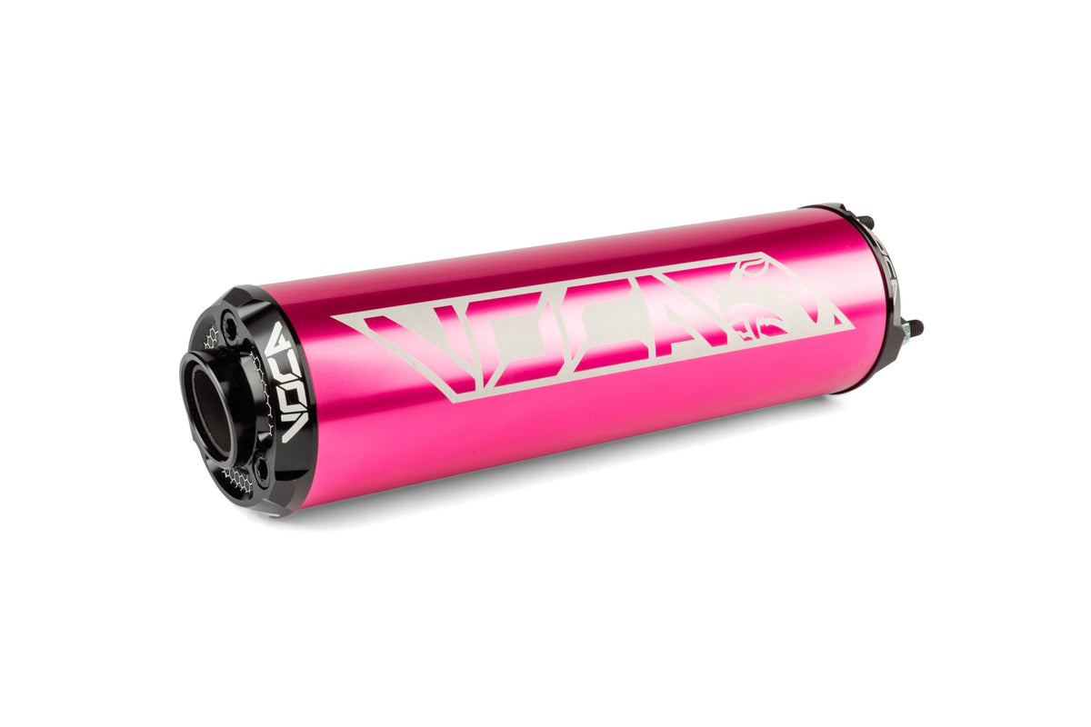 VCR-RD30400/PIBK Silenziatore Voca Alu CNC rosa / nero