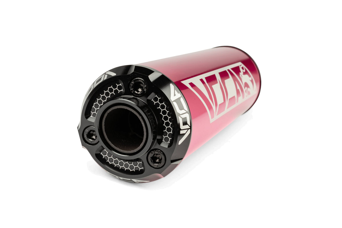 VCR-RD30400/PIBK Silenziatore Voca Alu CNC rosa / nero