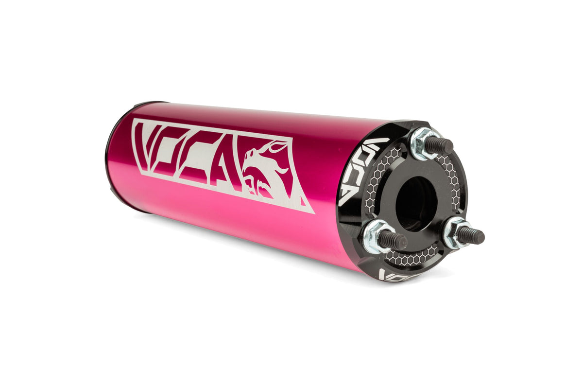 VCR-RD30400/PIBK Silenziatore Voca Alu CNC rosa / nero