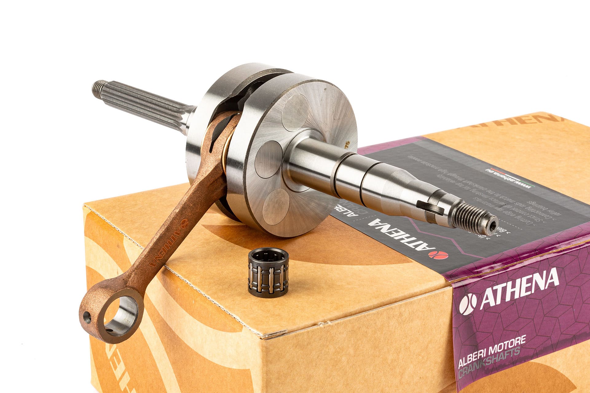 ATH070314/2 Albero Motore Athena Corsa 43mm / Biella 85mm / Spinotto Pistone 12mm, COD: ATH070314/2