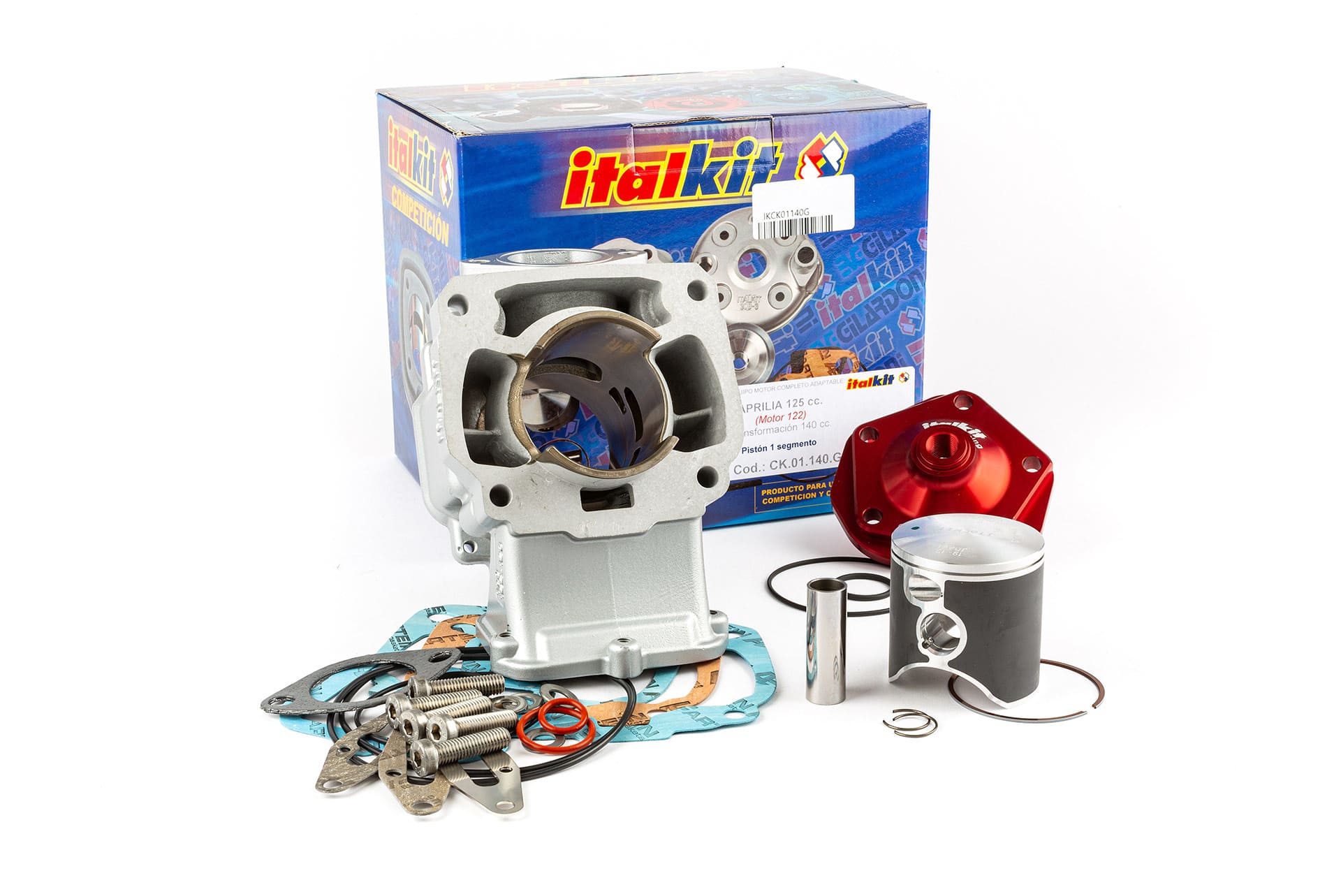IKCK01140G Gruppo Termico d.57mm Italkit Racing 140cc Aprilia RS 125cc (motore 122), COD: IKCK01140G