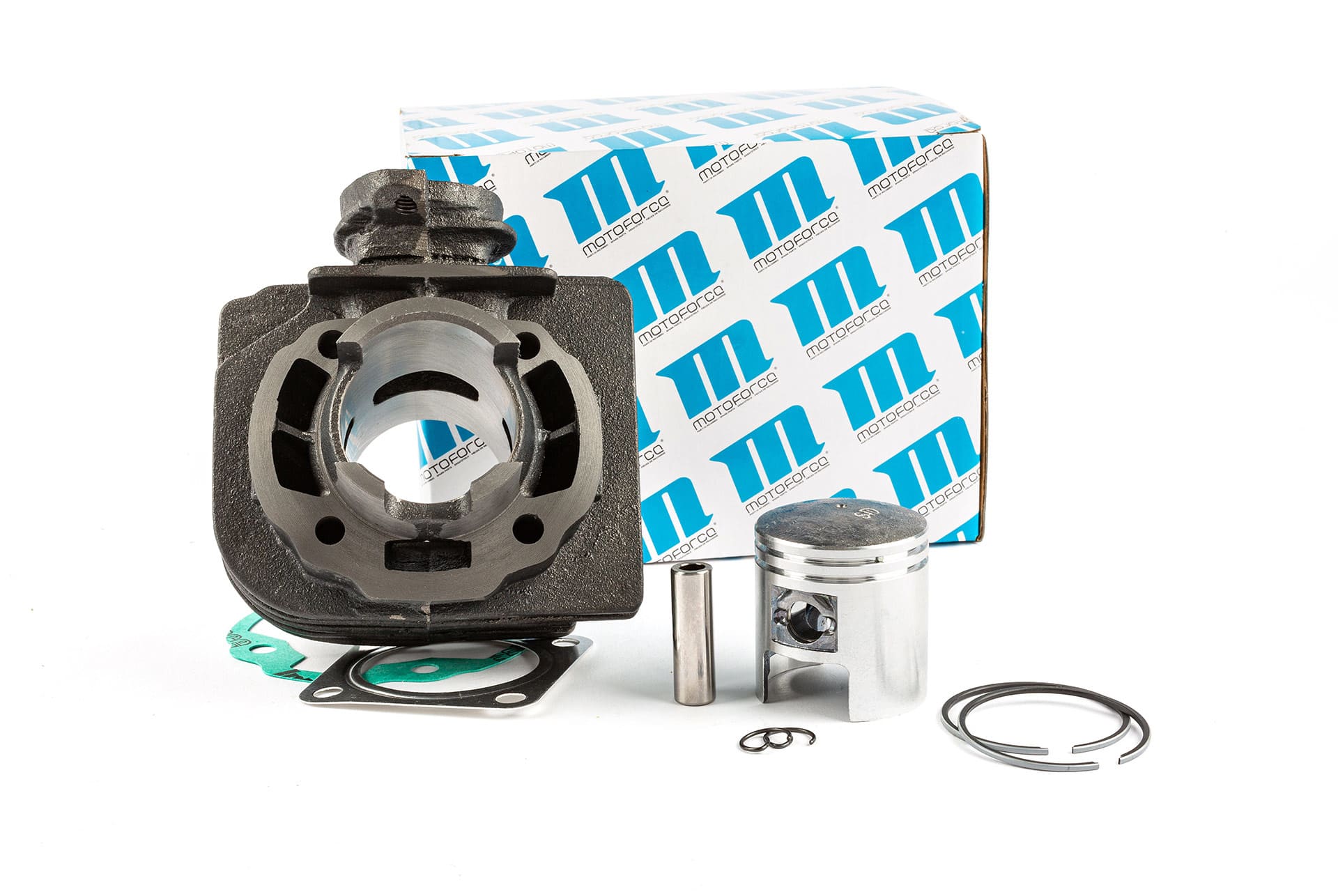 MF19.15043 Gruppo Termico qualità originale 50cc, Morini AC, Spinotto Pistone 10mm, Segmenti Pistone trapezoidale, COD: MF19.15043