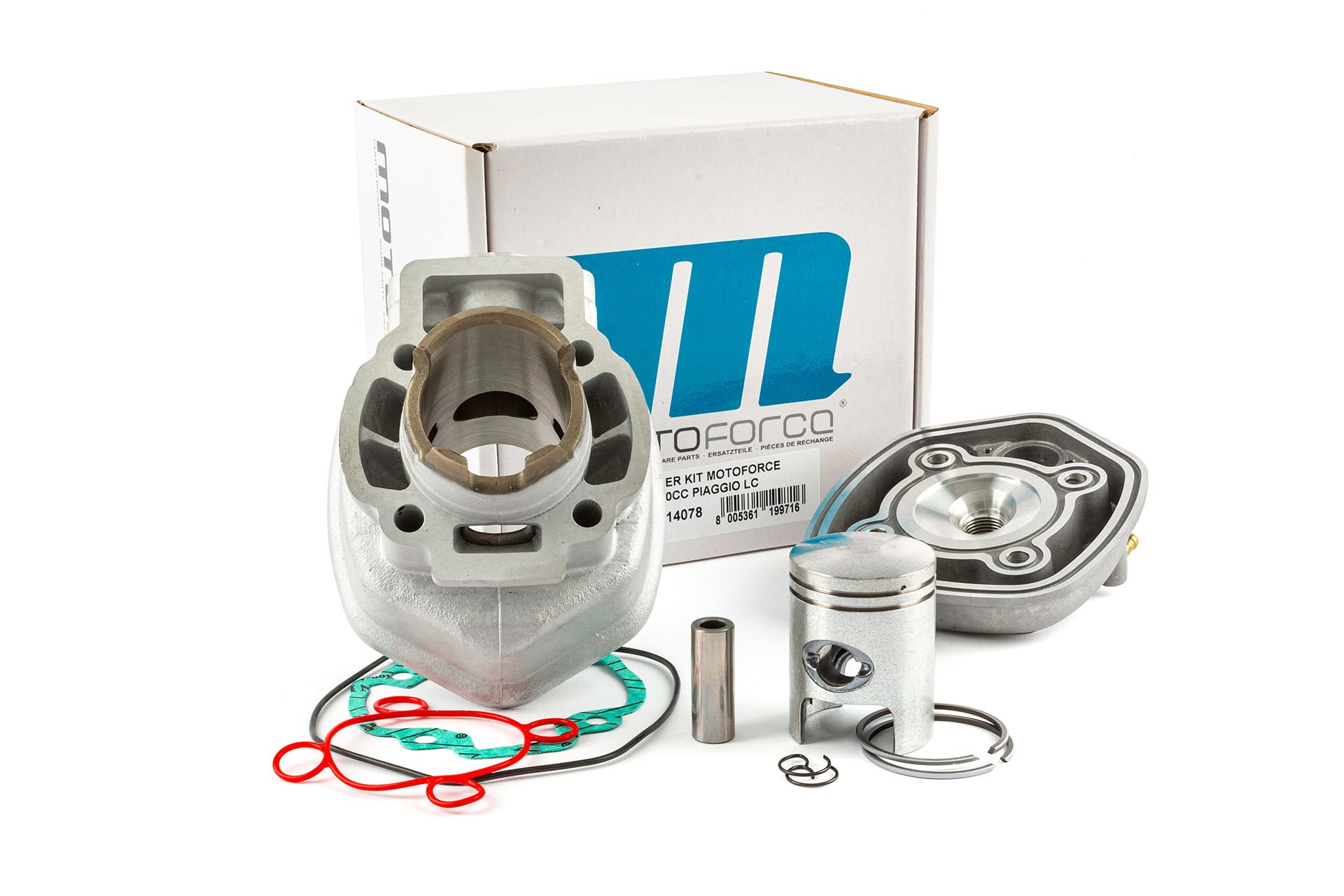 mf22.14078 gruppo termico motoforce 50cc d.40 piaggio h2o sp.12 alluminio, COD: MF22.14078