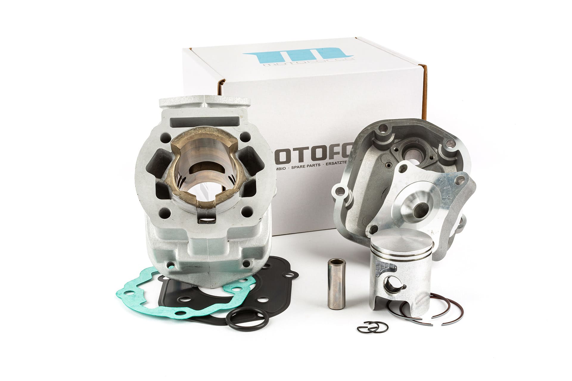 mf25.12510 gruppo termico 50cc alluminio derbi senda euro3 (d50b0) motoforce